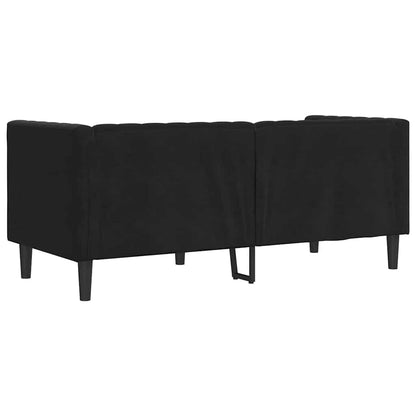 Divano Nero 174 x 74,5 x 70,5 cm Velluto