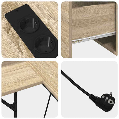 Scrivania Rovere Sonoma 182 x 101 x 87,5 cm Legno multistrato