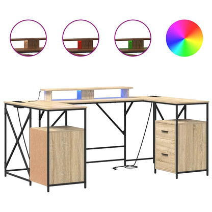 Scrivania Rovere Sonoma 182 x 101 x 87,5 cm Legno multistrato
