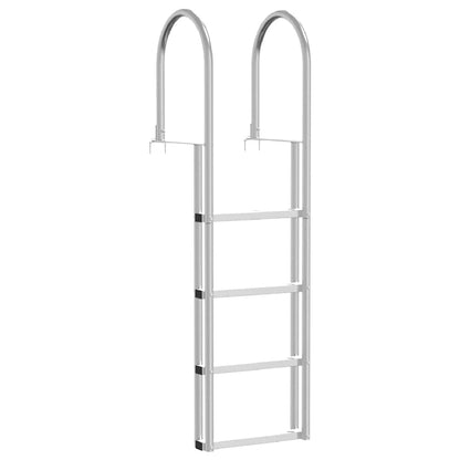 Scala da Dock a 4 Gradini Argento 45 ×11,5 ×162 cm Alluminio | homemem39