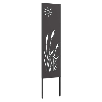 Schermo per privacy in giardino Traforo Nero 32 x 140 cm