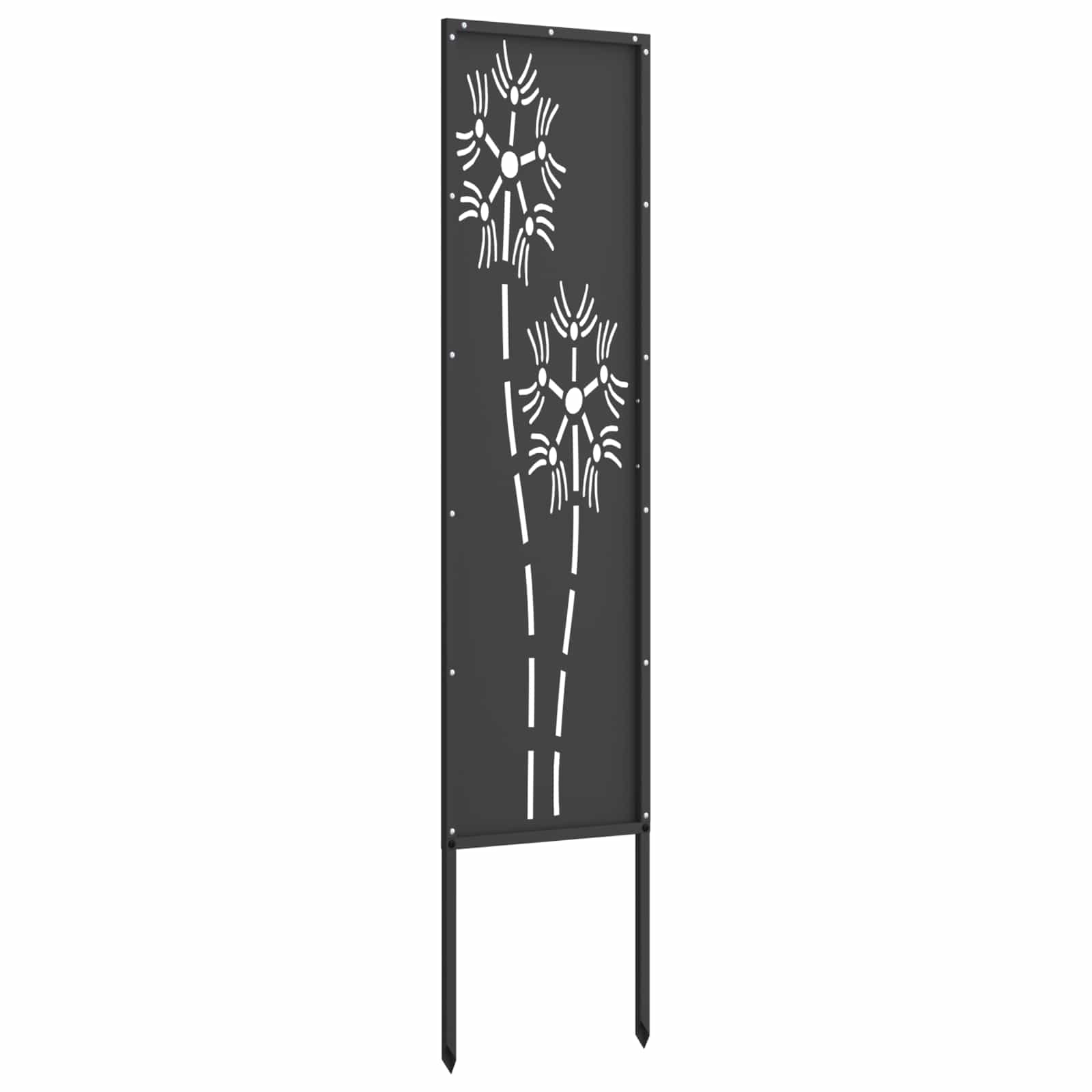 Schermo per privacy in giardino Traforo Nero 32 x 140 cm | homemem39