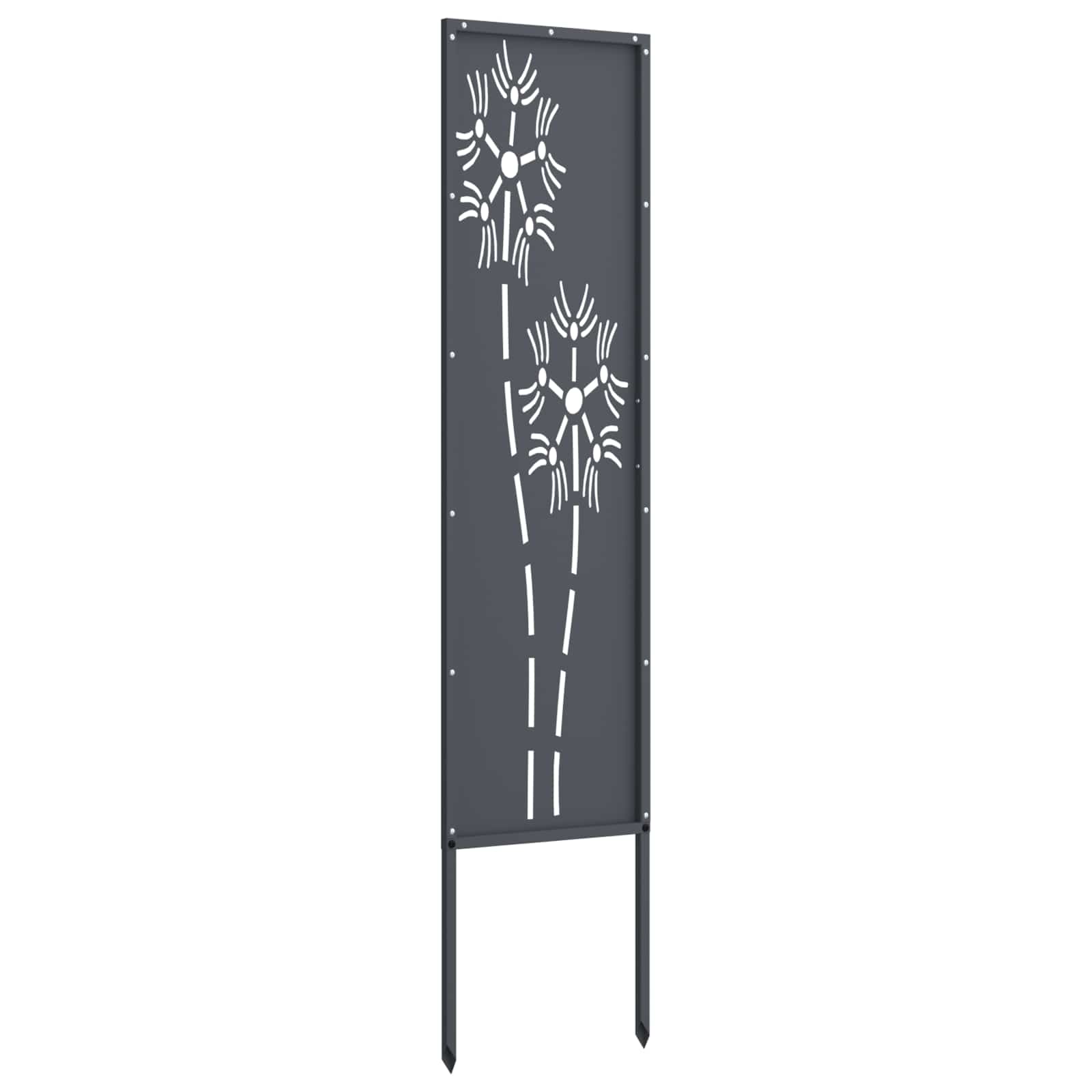 Schermo per privacy in giardino Traforo Antracite 32 x 140 cm | homemem39