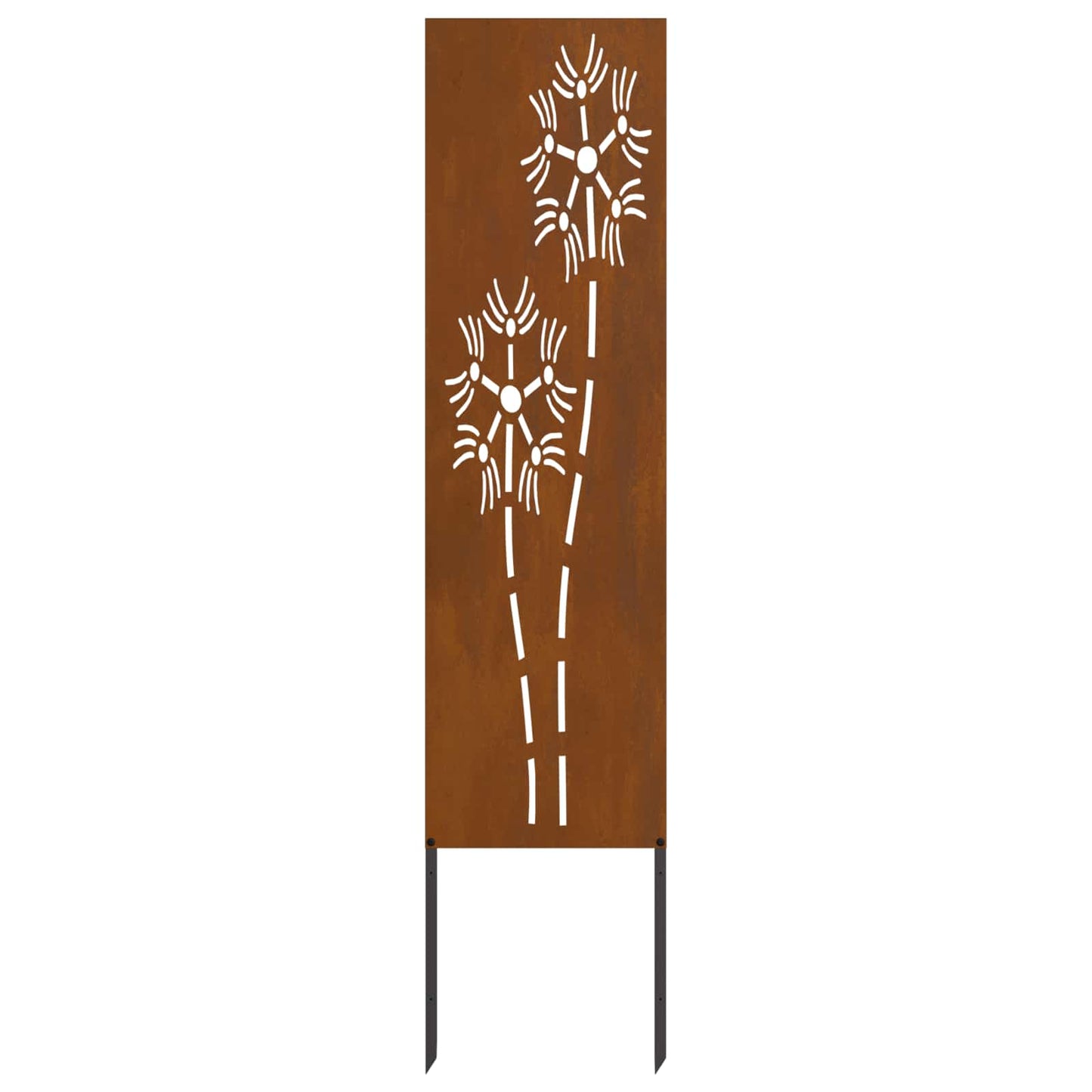 Schermo per privacy in giardino Traforo Ruggine 32 x 140 cm