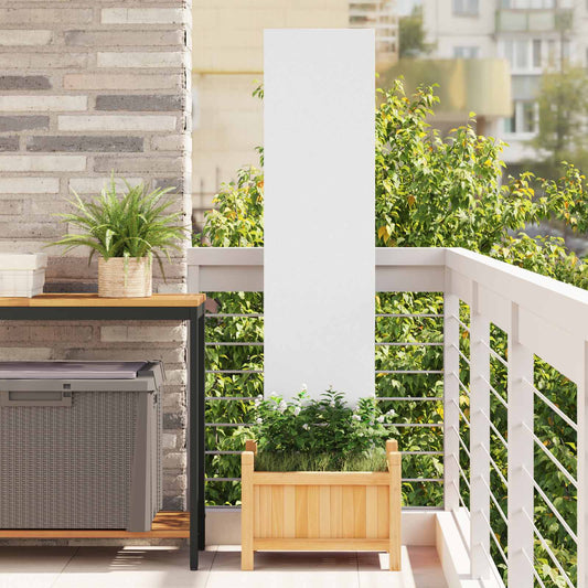 Schermo per privacy in giardino Traforo Bianco 32 x 140 cm | homemem39