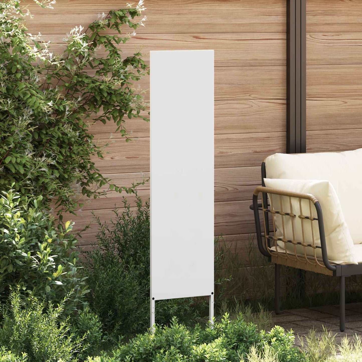 Schermo per privacy in giardino Traforo Bianco 32 x 140 cm | homemem39