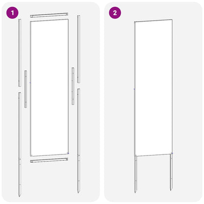 Schermo per privacy in giardino Traforo Antracite 32 x 140 cm