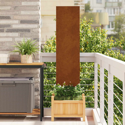 Schermo per privacy in giardino Traforo Ruggine 32 x 140 cm | homemem39