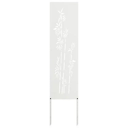 Schermo per privacy in giardino Floreale Bianco 32 x 140 cm