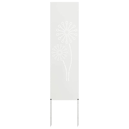 Schermo per privacy in giardino Traforo Bianco 32 x 140 cm