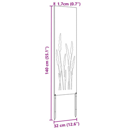 Schermo per privacy in giardino Traforo Bianco 32 x 140 cm | homemem39