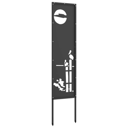 Schermo per privacy in giardino Traforo Nero 32 x 140 cm | homemem39