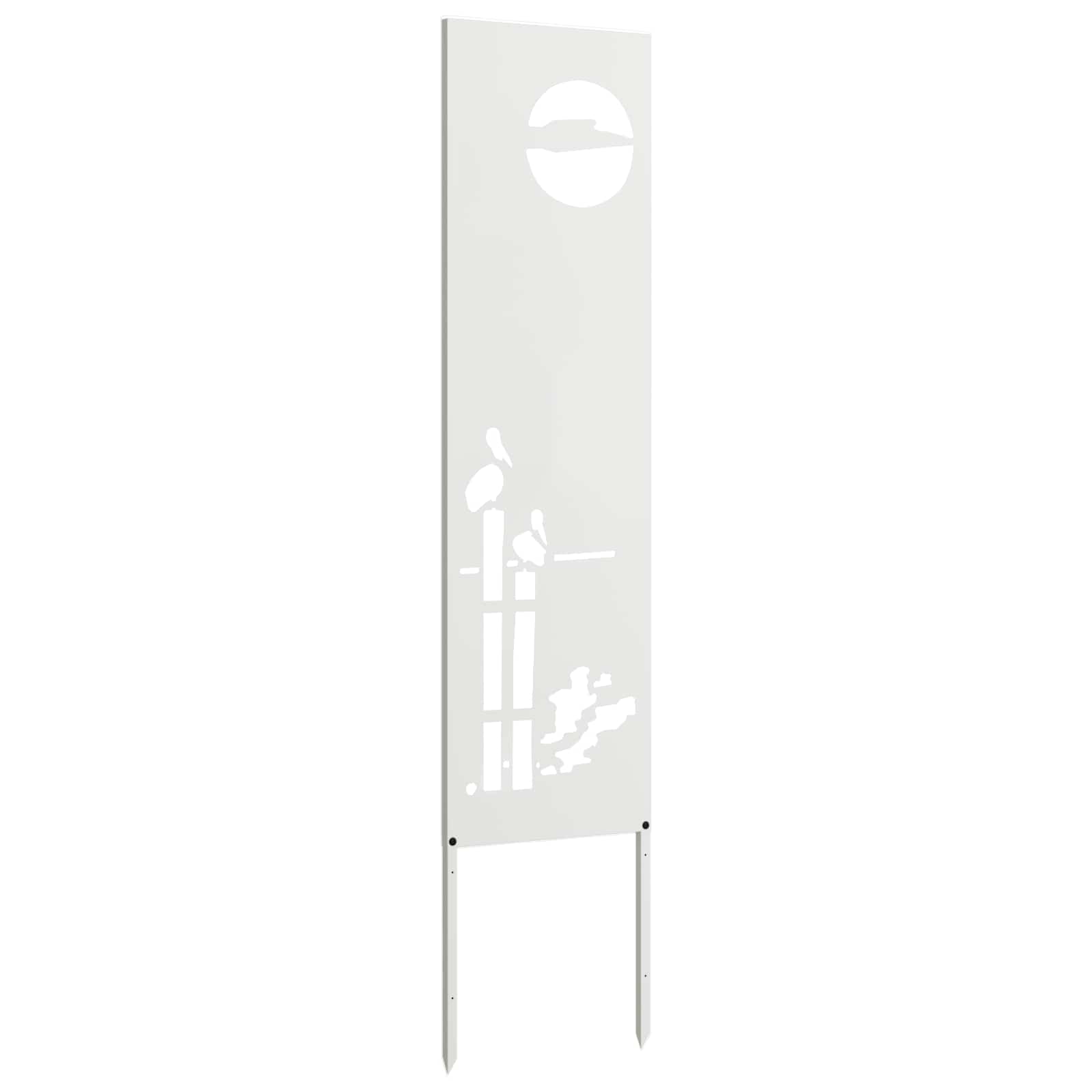 Schermo per privacy in giardino Traforo Bianco 32 x 140 cm | homemem39