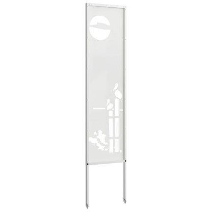 Schermo per privacy in giardino Traforo Bianco 32 x 140 cm | homemem39