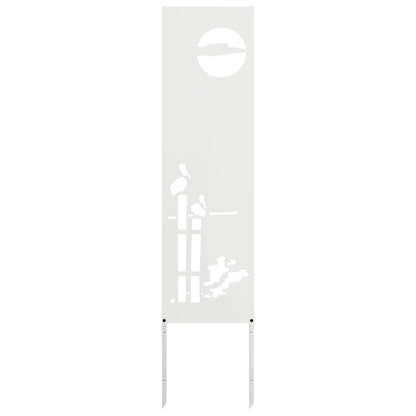 Schermo per privacy in giardino Traforo Bianco 32 x 140 cm | homemem39