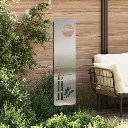 Schermo per privacy in giardino Traforo Argento 32 x 140 cm | homemem39