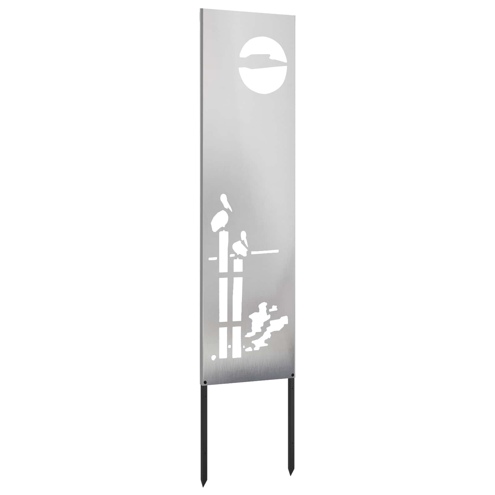 Schermo per privacy in giardino Traforo Argento 32 x 140 cm | homemem39