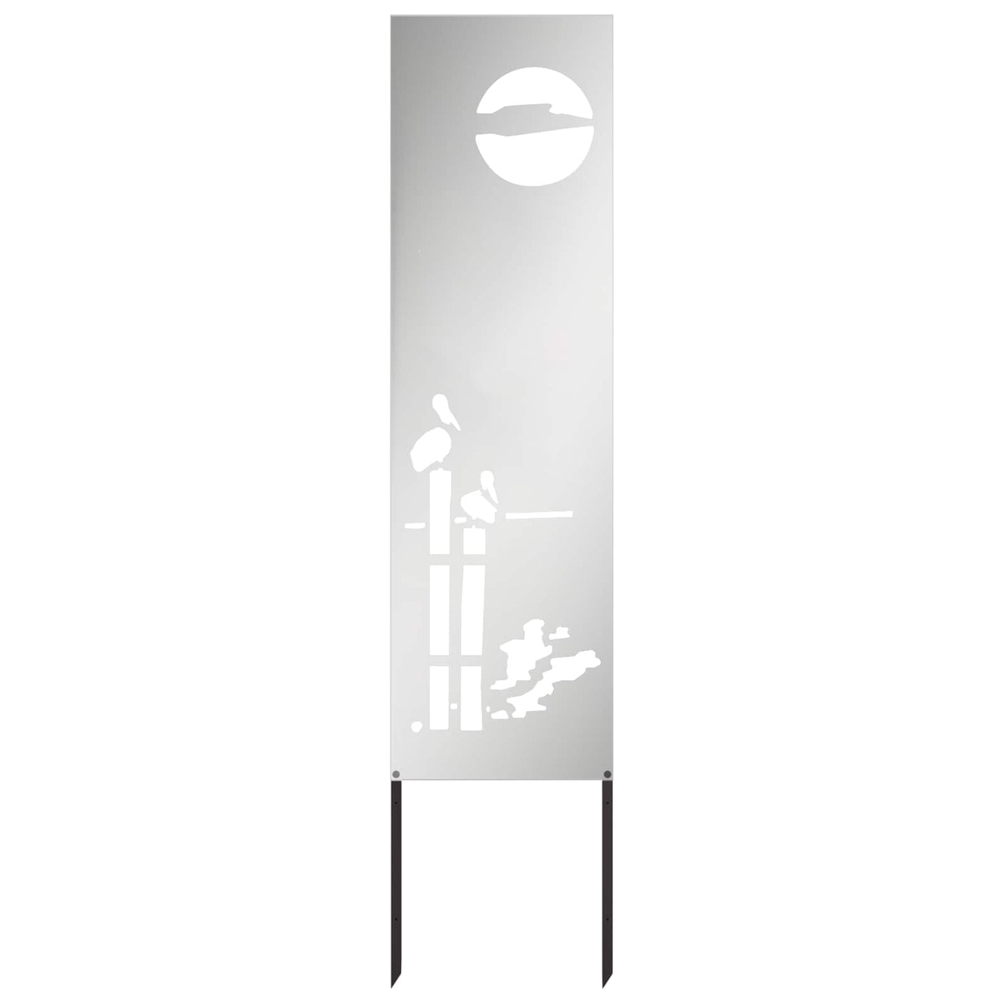 Schermo per privacy in giardino Traforo Argento 32 x 140 cm | homemem39