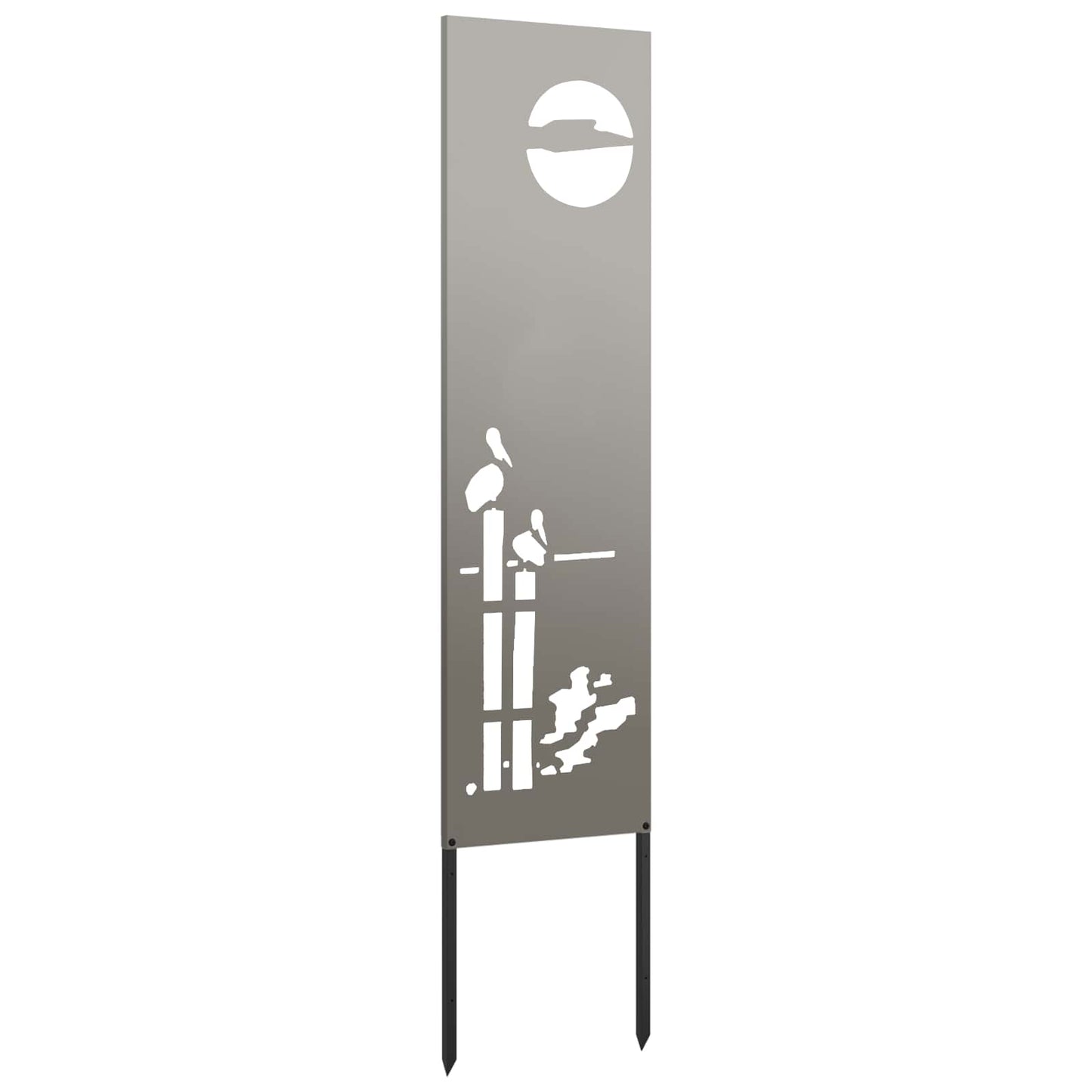 Schermo per privacy in giardino Traforo Ruggine 32 x 140 cm