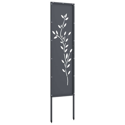 Schermo per privacy in giardino Floreale Antracite 32 x 140 cm | homemem39
