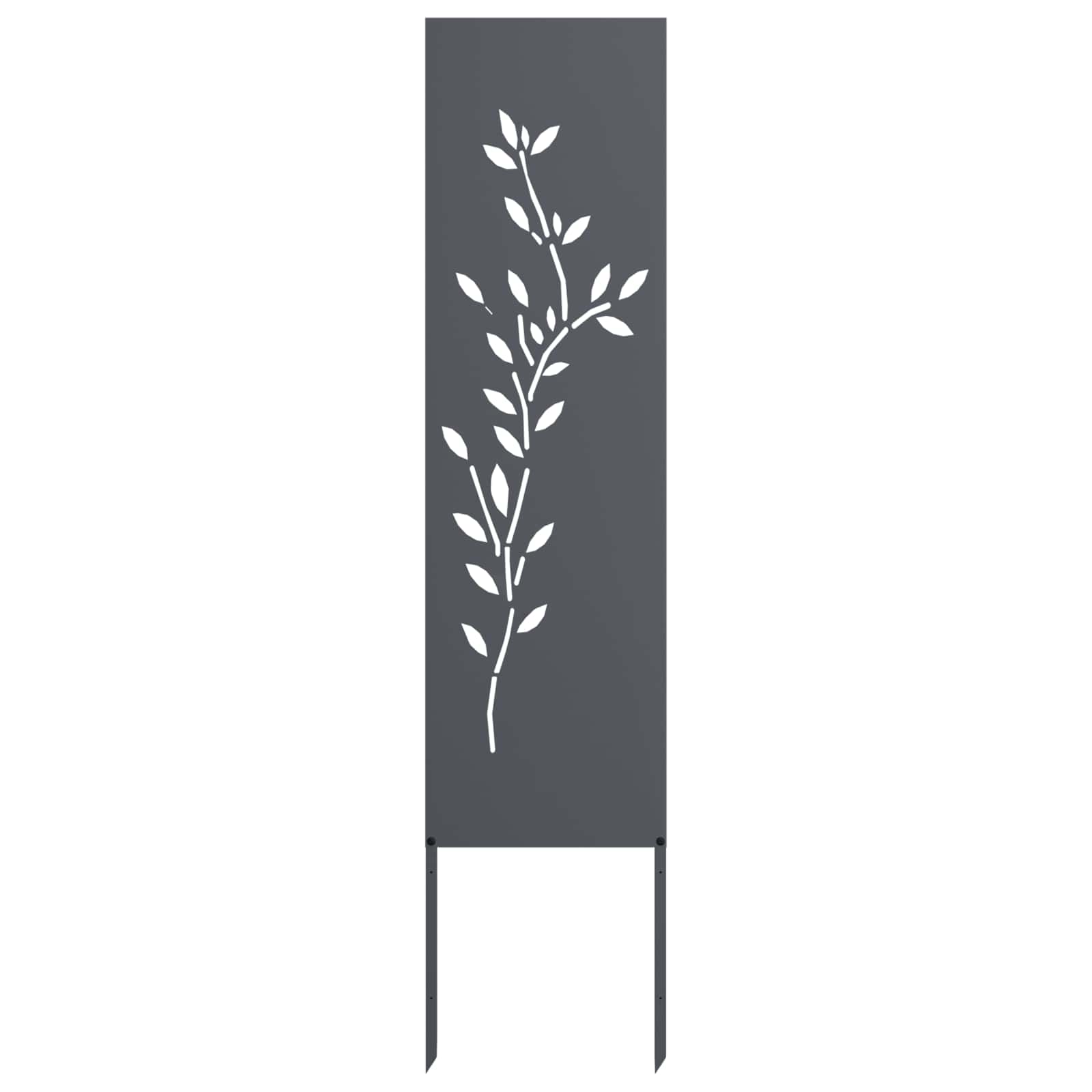 Schermo per privacy in giardino Floreale Antracite 32 x 140 cm | homemem39