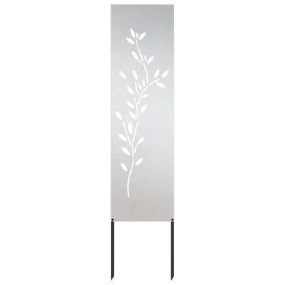 Schermo per privacy in giardino Floreale Argento 32 x 140 cm