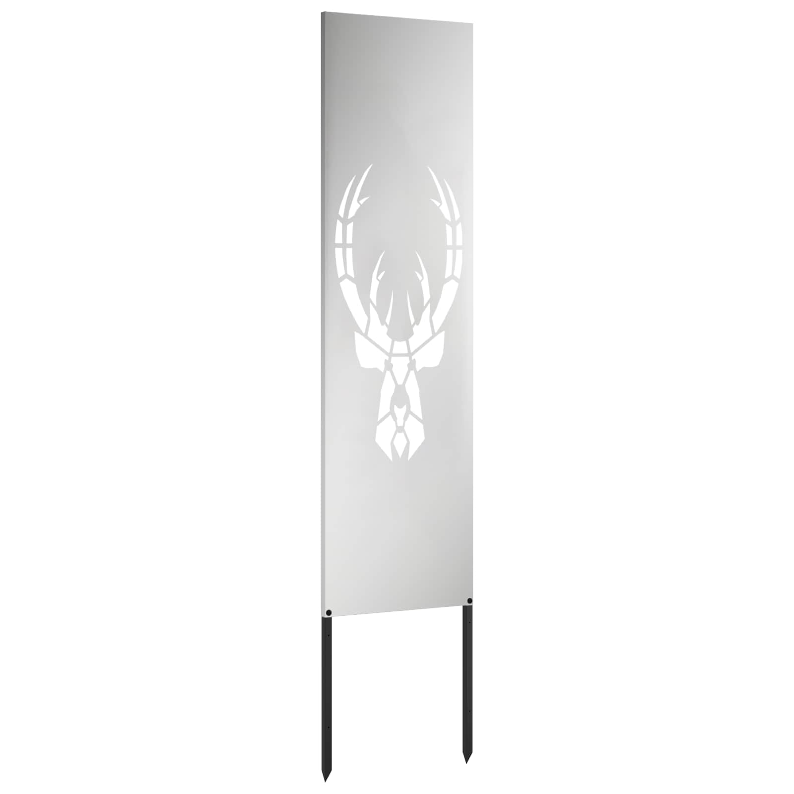 Schermo per privacy in giardino Argento 32 x 140 cm | homemem39