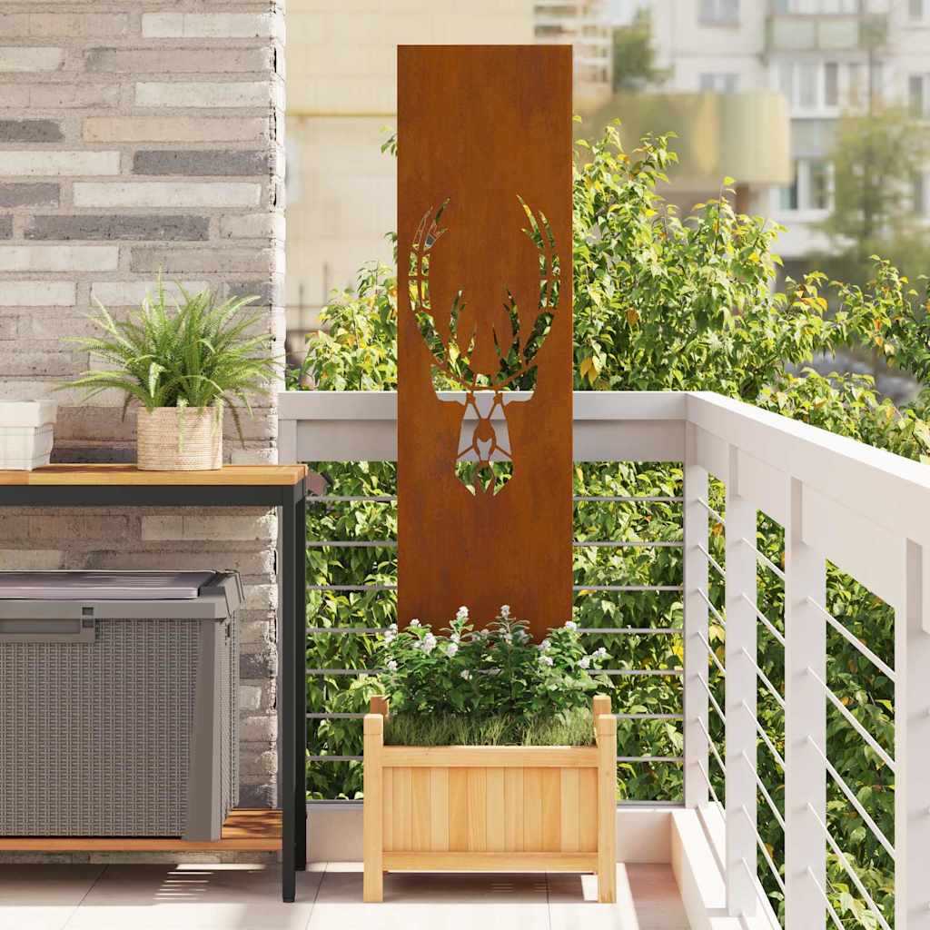 Schermo per privacy in giardino Ruggine 32 x 140 cm