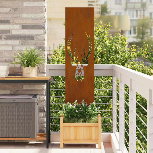 Schermo per privacy in giardino Ruggine 32 x 140 cm