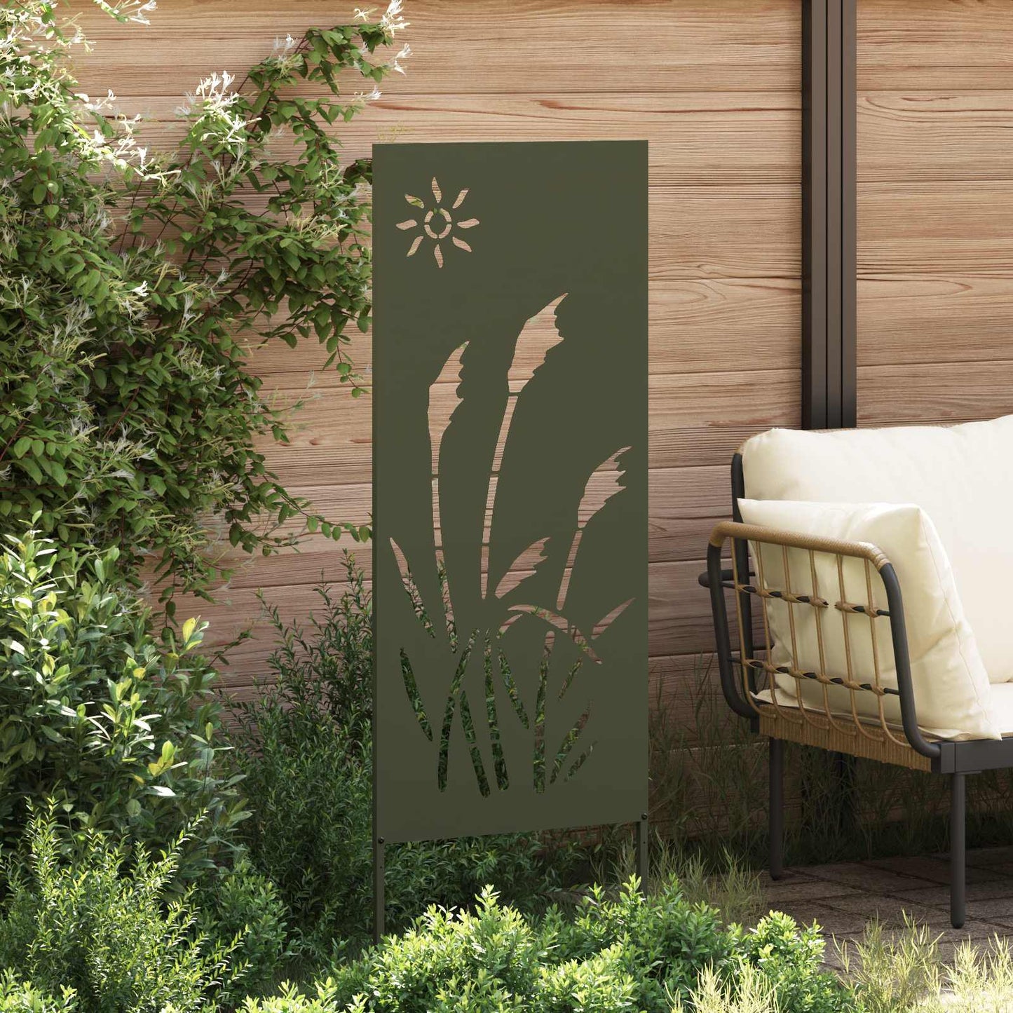 Schermo per privacy in giardino Oliver verde 50 x 140 cm | homemem39