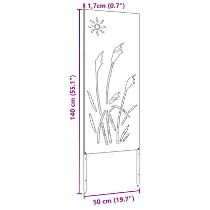 Schermo per privacy in giardino Oliver verde 50 x 140 cm | homemem39