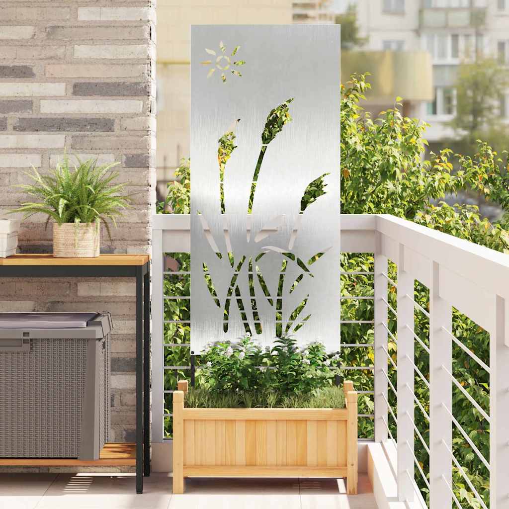 Schermo per privacy in giardino Traforo Argento 50 x 140 cm