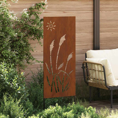 Schermo per privacy in giardino Traforo Ruggine 50 x 140 cm