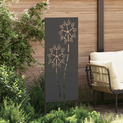 Schermo per privacy in giardino Traforo Nero 50 x 140 cm
