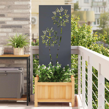 Schermo per privacy in giardino Traforo Antracite 50 x 140 cm | homemem39