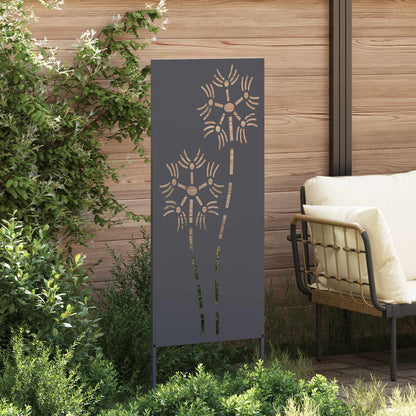 Schermo per privacy in giardino Traforo Antracite 50 x 140 cm | homemem39