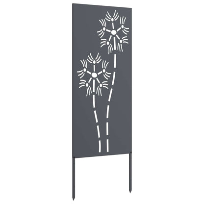 Schermo per privacy in giardino Traforo Antracite 50 x 140 cm | homemem39