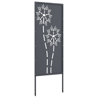 Schermo per privacy in giardino Traforo Antracite 50 x 140 cm | homemem39