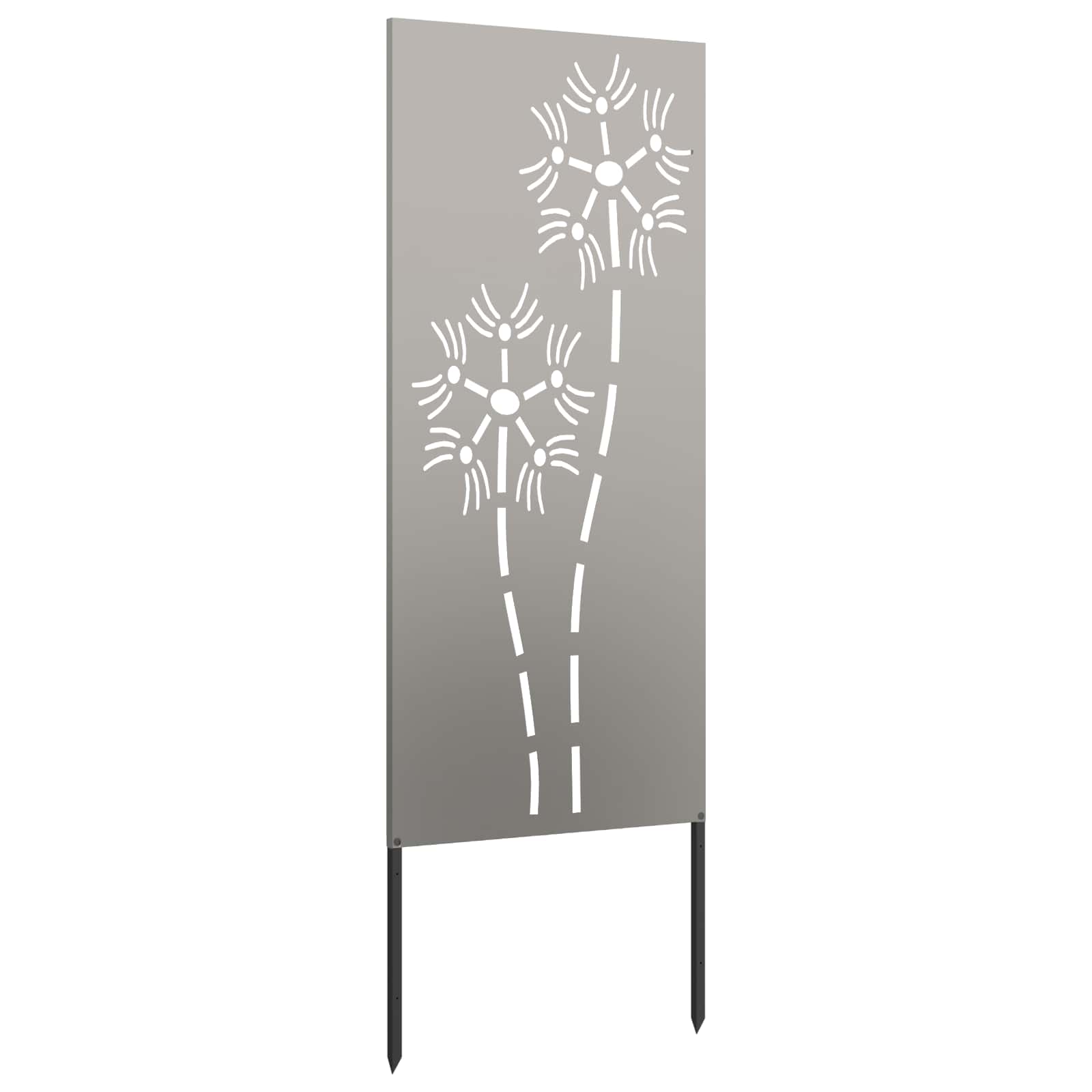Schermo per privacy in giardino Traforo Ruggine 50 x 140 cm | homemem39
