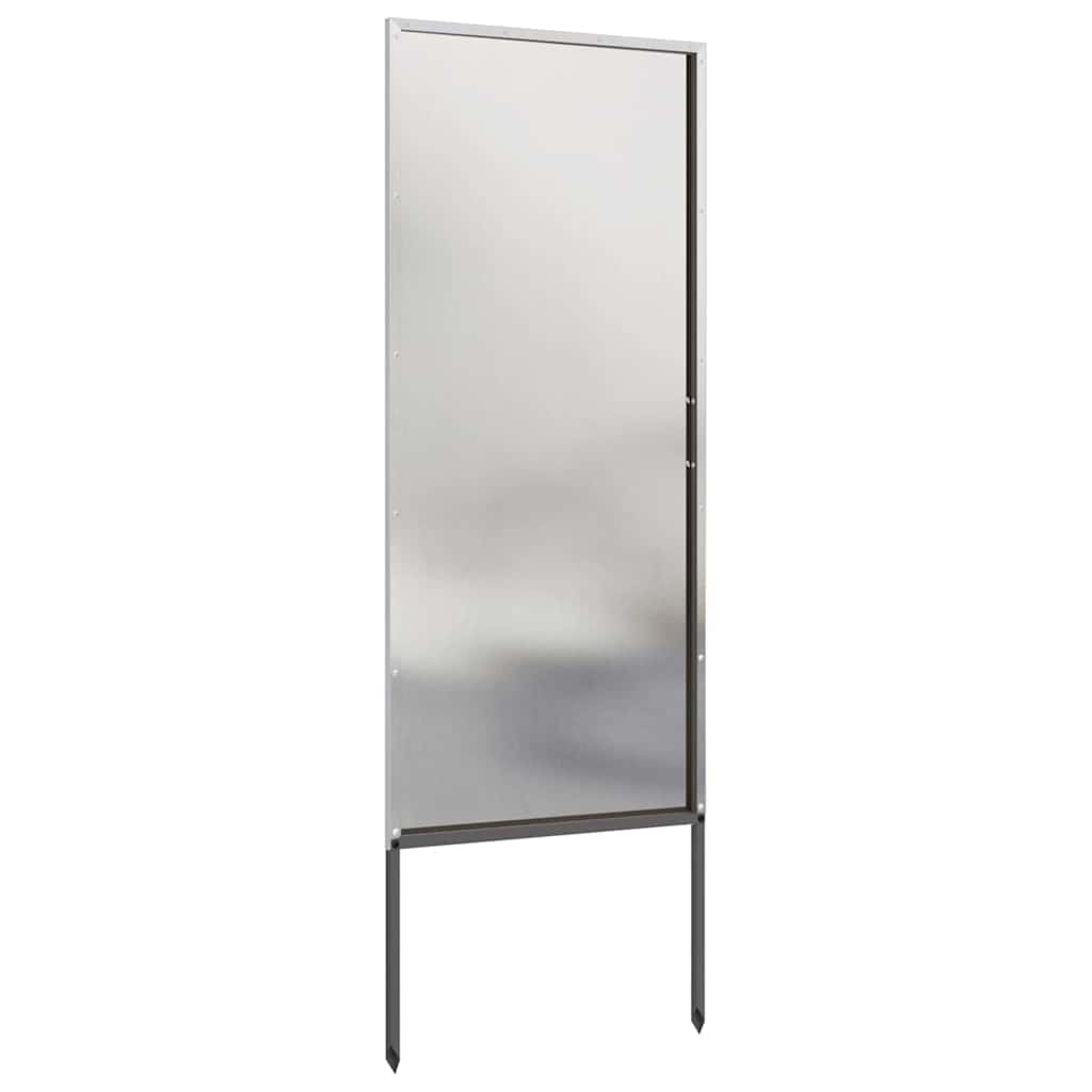 Schermo per privacy in giardino Traforo Argento 50 x 140 cm