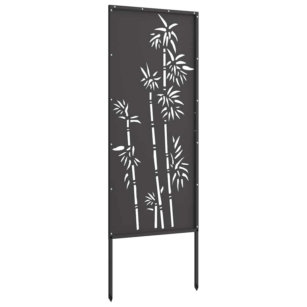 Schermo per privacy in giardino Floreale Nero 50 x 140 cm