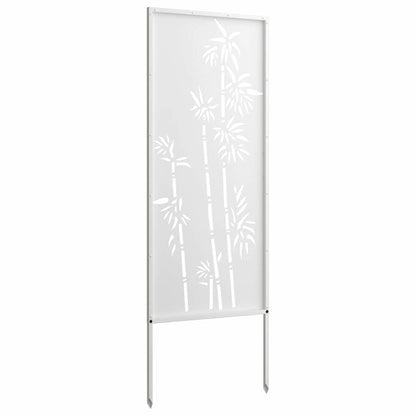 Schermo per privacy in giardino Floreale Bianco 50 x 140 cm