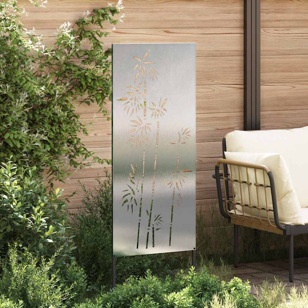 Schermo per privacy in giardino Floreale Argento 50 x 140 cm