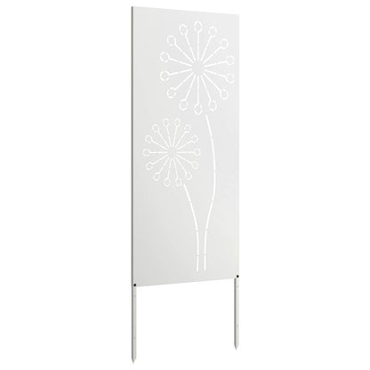 Schermo per privacy in giardino Traforo Bianco 50 x 140 cm | homemem39