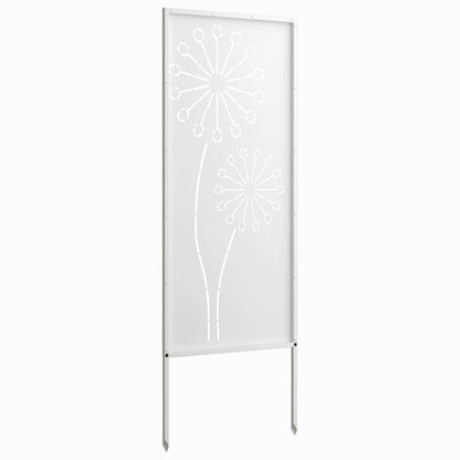 Schermo per privacy in giardino Traforo Bianco 50 x 140 cm | homemem39