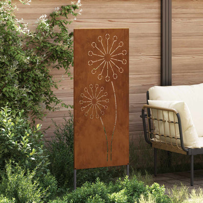 Schermo per privacy in giardino Traforo Ruggine 50 x 140 cm | homemem39