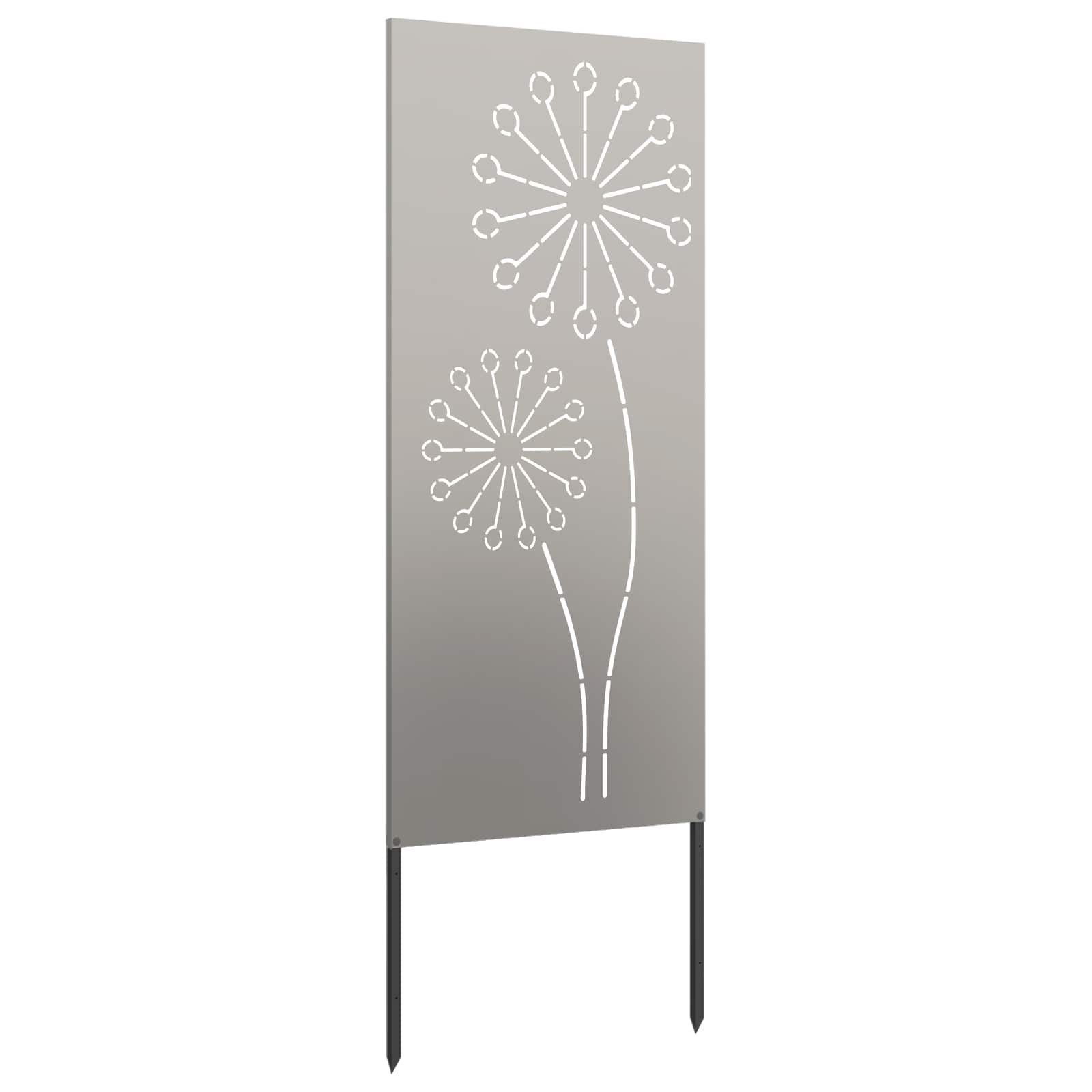 Schermo per privacy in giardino Traforo Ruggine 50 x 140 cm | homemem39