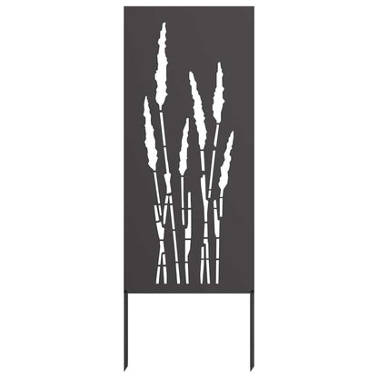 Schermo per privacy in giardino Floreale Nero 50 x 140 cm