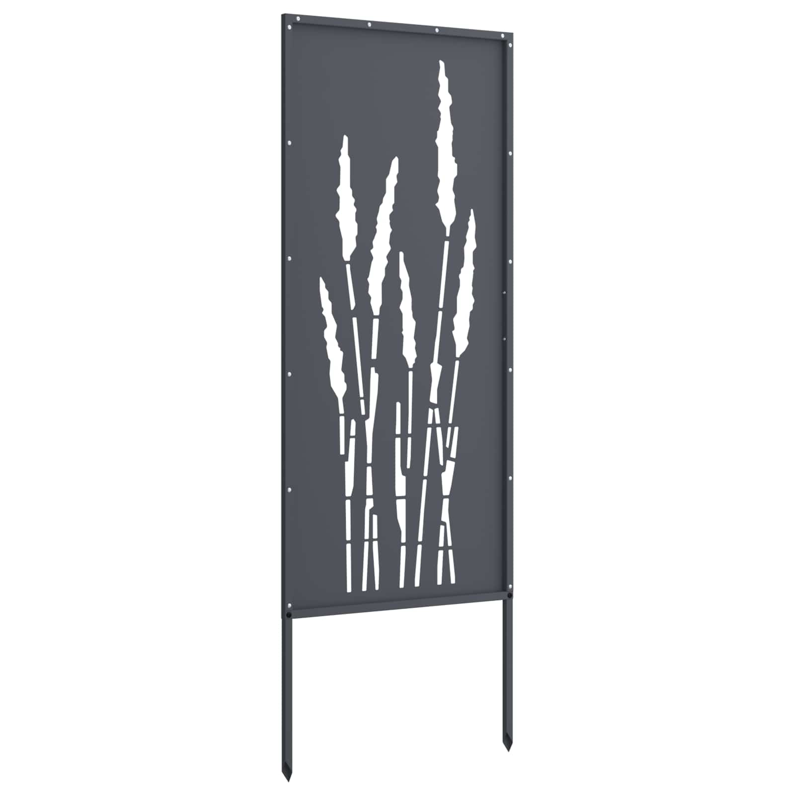 Schermo per privacy in giardino Floreale Antracite 50 x 140 cm | homemem39