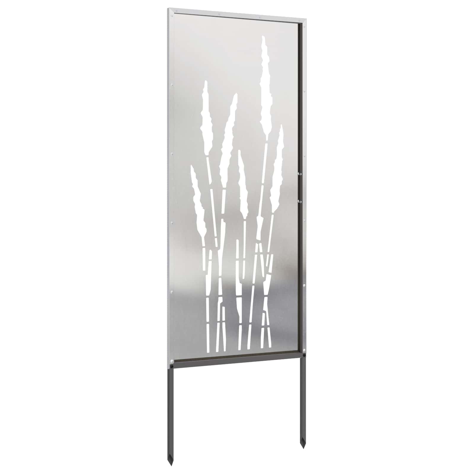 Schermo per privacy in giardino Floreale Argento 50 x 140 cm | homemem39